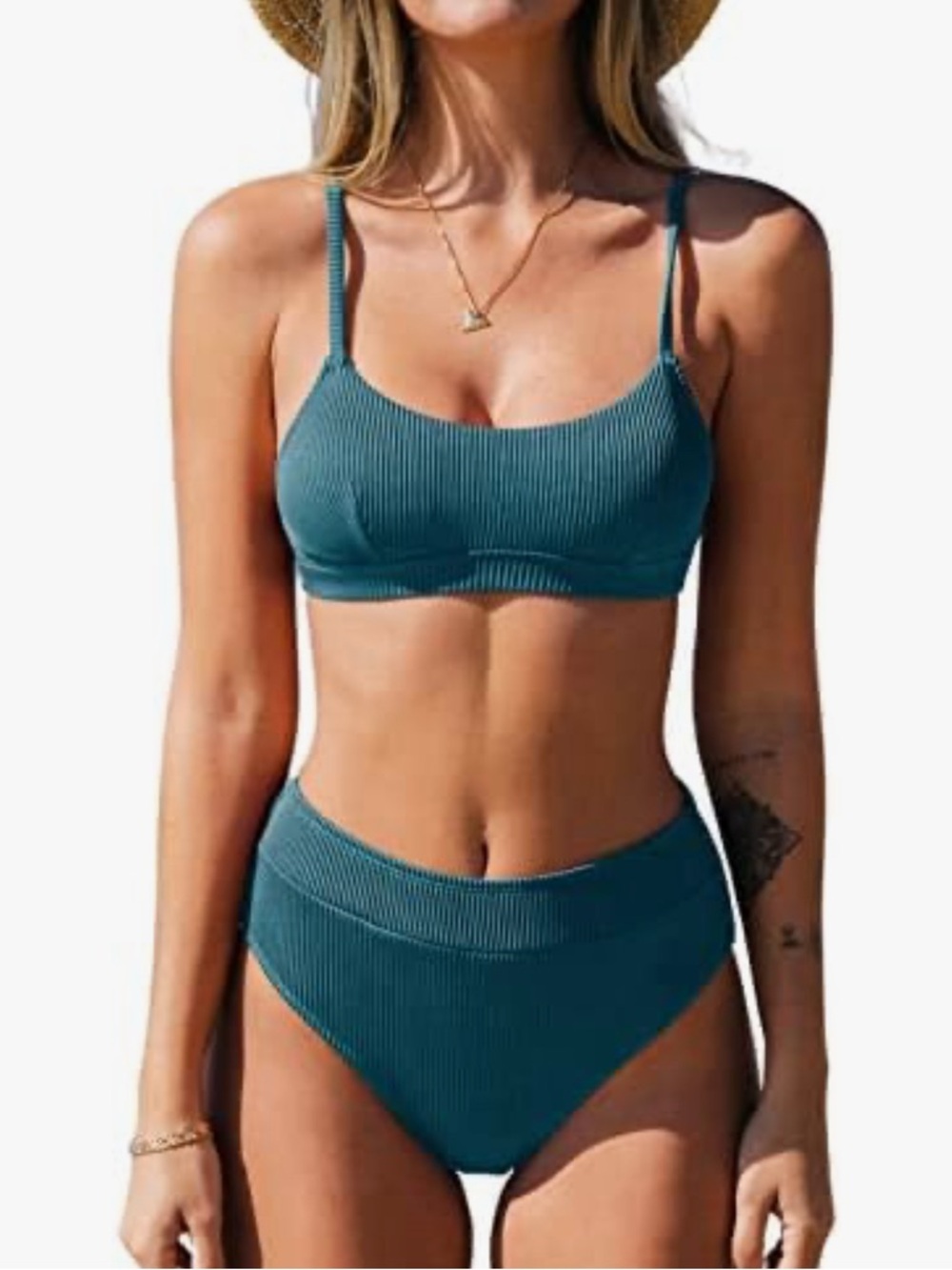 Cupshe Banded Bralette & High Waisted Bikini Set - NWT
